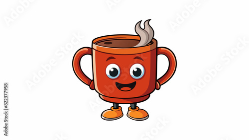 A warm cup of tea in a cozy mug evokes my nurturing and caring nature. Just like the comforting embrace of a hot beverage I am always there to support. Cartoon Vector