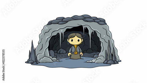 Level 3 In this level you find yourself in a dark and winding cave. The walls are damp and the air is musty with the sound of water dripping in the. Cartoon Vector