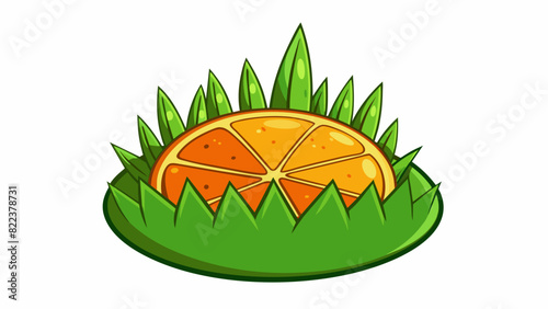 Smell A sharp and pungent scent reminiscent of fresh grass and citrus fruits.. Cartoon Vector