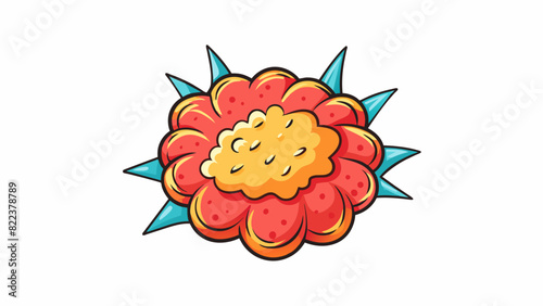 Taste A burst of sour and sweet flavors with a smooth and creamy consistency.. Cartoon Vector