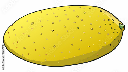 The last fruit is large and oblong with a thick and rough skin that is a deep shade of yellow. Its skin is easy to peel and underneath you find a soft. Cartoon Vector