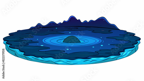 The Midnight Ocean This name conjures up images of a vast dark body of water. It has a tranquil yet mysterious presence with deep shades of blue and. Cartoon Vector
