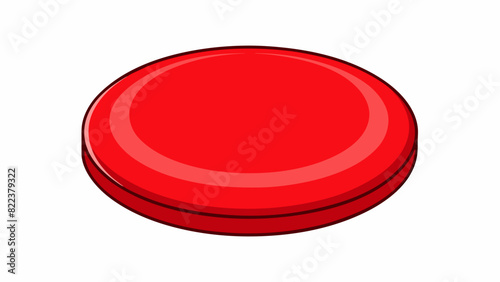 The target was a bright red circle about the size of a dinner plate. Its surface was smooth and glossy with a slight indentation in the center.. Cartoon Vector photo