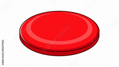 The target was a bright red circle about the size of a dinner plate. Its surface was smooth and glossy with a slight indentation in the center.. Cartoon Vector