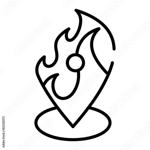 Fire Point Lineart