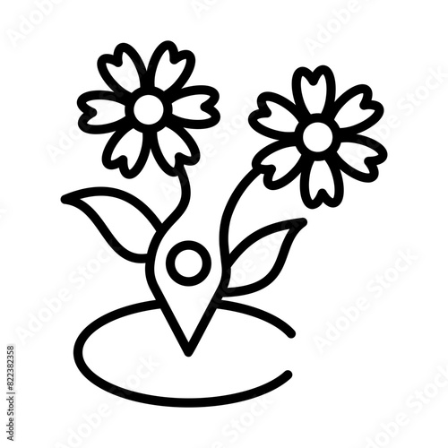 Flower Point Lineart