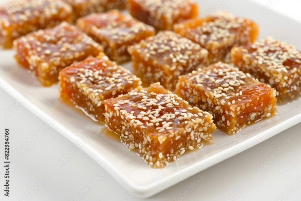 Crunchy Apricot Sesame Bars with a Touch of Sweetness Crunchy Apricot Sesame Bars with a Touch of Sweetness
