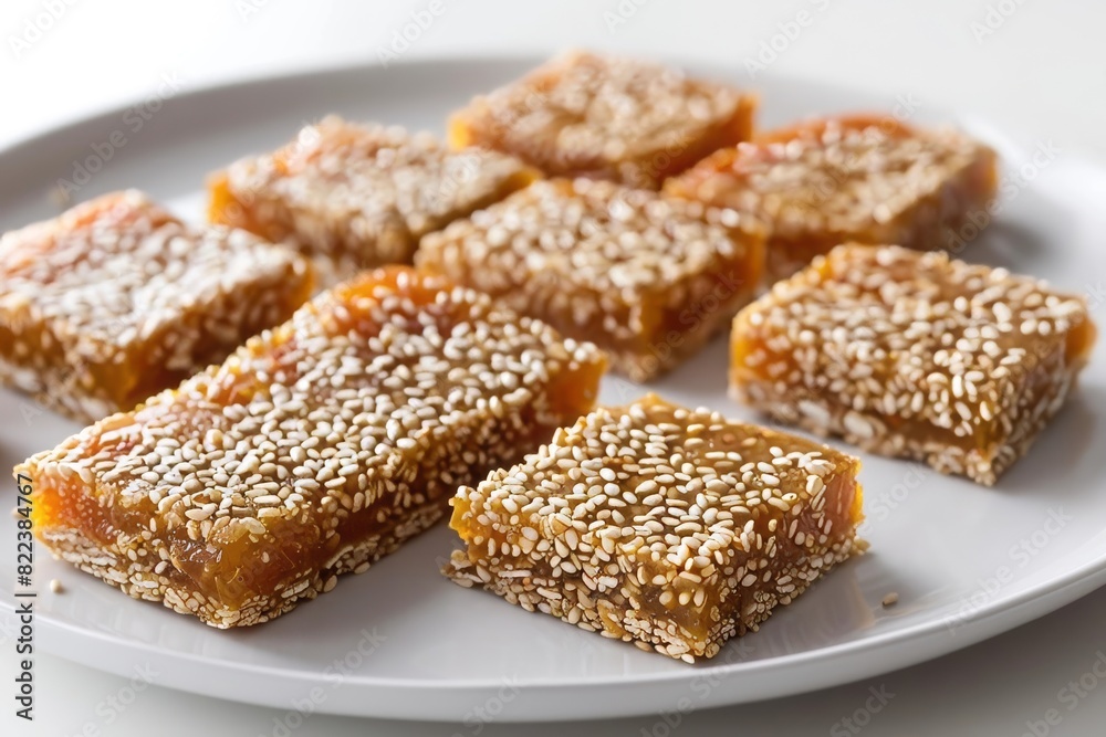 Colorful Apricot Tahini Energy Bars with Sesame Crunch Colorful Apricot Tahini Energy Bars with Sesame Crunch