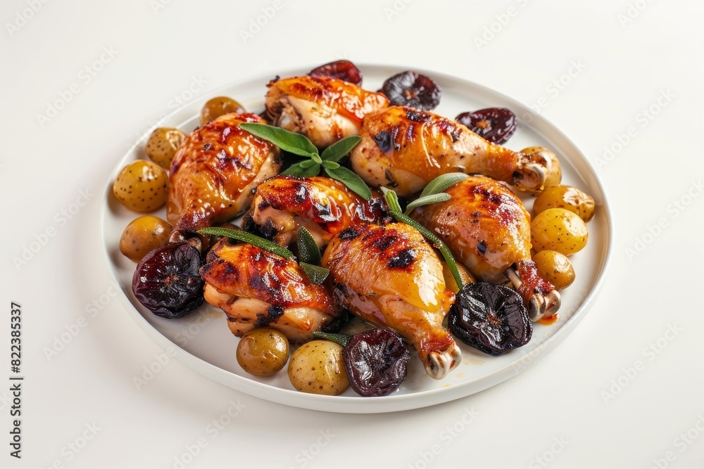 Plump Dried Plums and Sage Infused Apricot Glazed Chicken Plump Dried Plums and Sage Infused Apricot Glazed Chicken