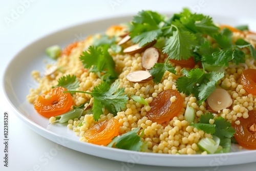 Delectable Apricot Couscous in an Elegant Bowl