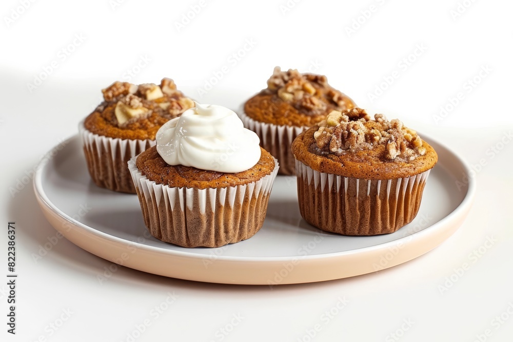 Heavenly Apple-Pumpkin Muffins with Sweet Cream Heavenly Apple-Pumpkin Muffins with Sweet Cream