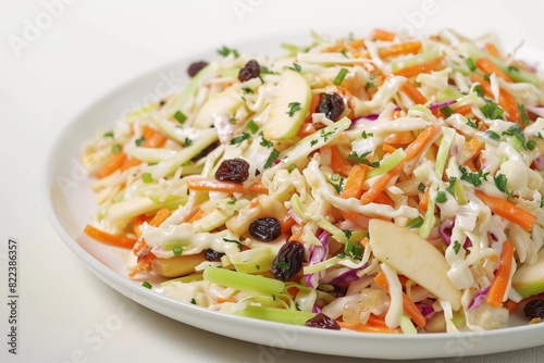 Tasty Apple-Raisin Coleslaw with a Burst of Flavor