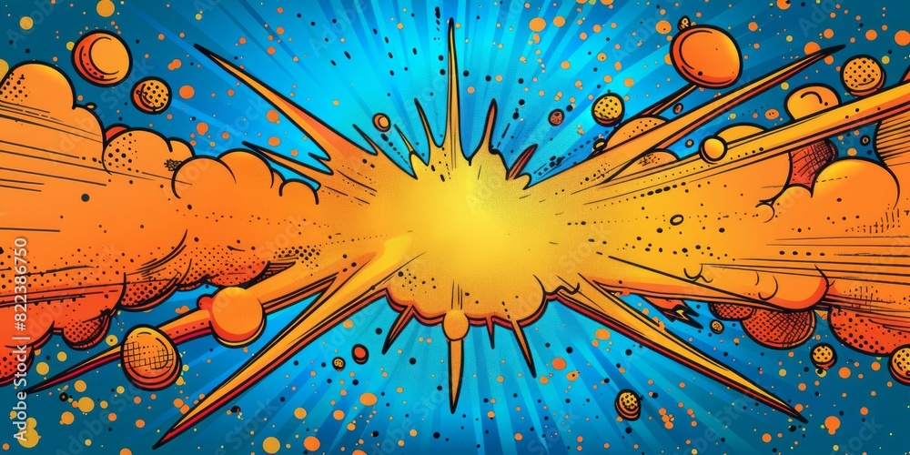Comic book cover featuring a dynamic explosion of bubbles bursting in ...