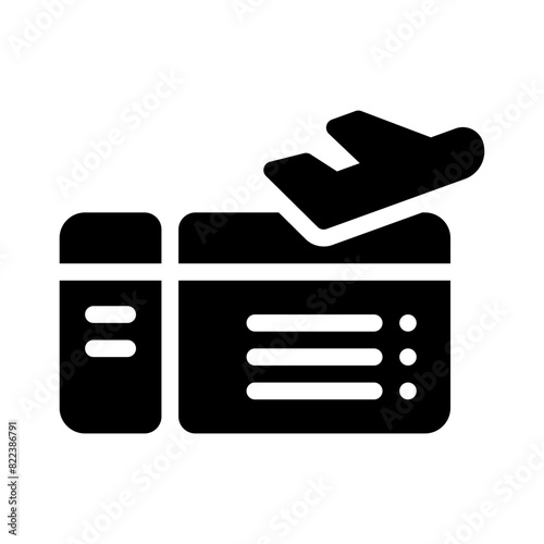 tickets glyph icon