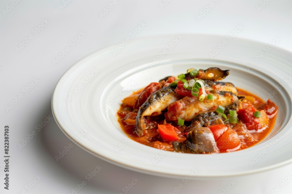 Appetizing Asaro Stew with Red Bell Peppers and Japanese Sweet Potatoes Appetizing Asaro Stew with Red Bell Peppers and Japanese Sweet Potatoes