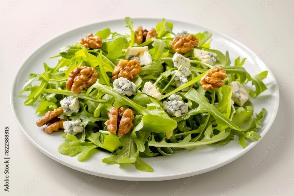 Fresh Arugula and Romaine Salad with Blue Cheese Vinaigrette Fresh Arugula and Romaine Salad with Blue Cheese Vinaigrette