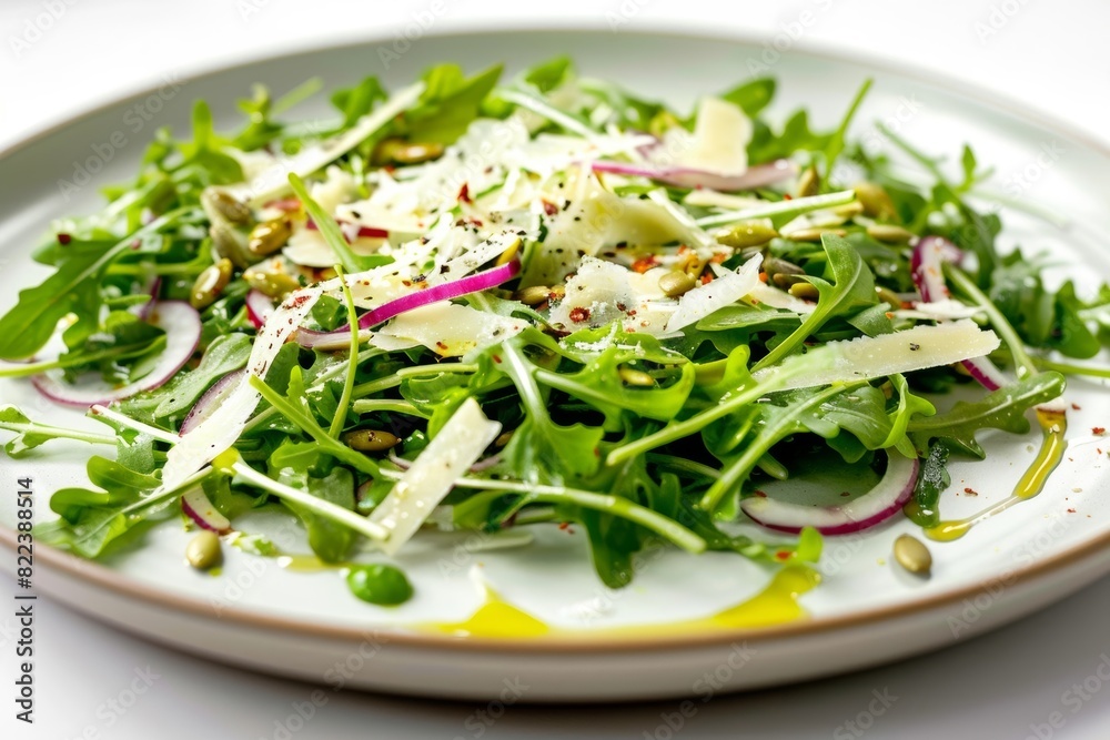 Inviting Baby Arugula Salad with Parmesan and Pumpkin Seeds Inviting Baby Arugula Salad with Parmesan and Pumpkin Seeds