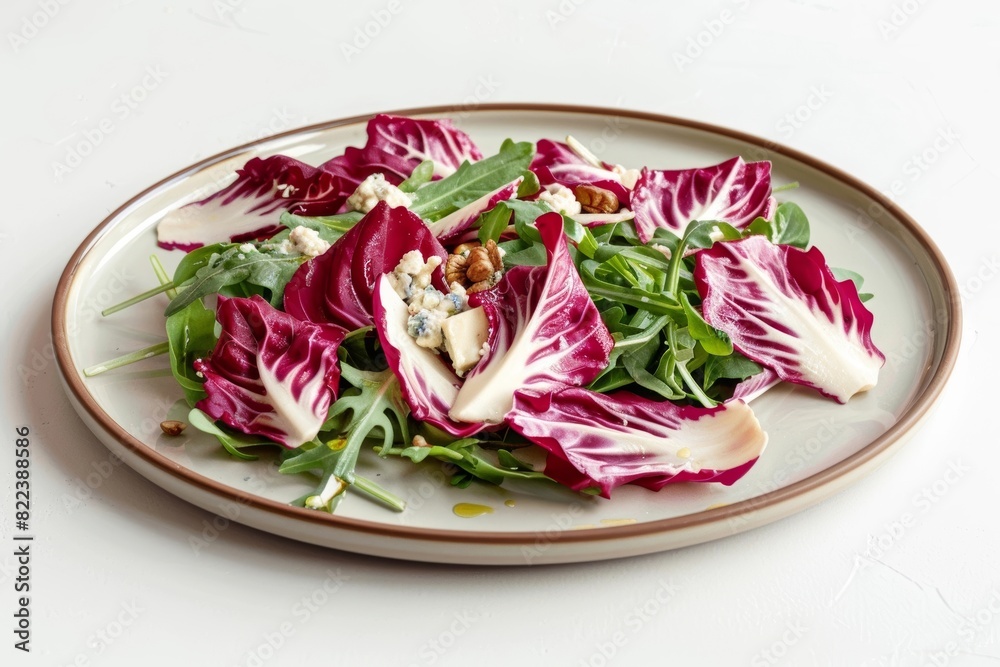 Gourmet Arugula and Radicchio Salad with Creamy Gorgonzola and Tangy Vinaigrette Gourmet Arugula and Radicchio Salad with Creamy Gorgonzola and Tangy Vinaigrette