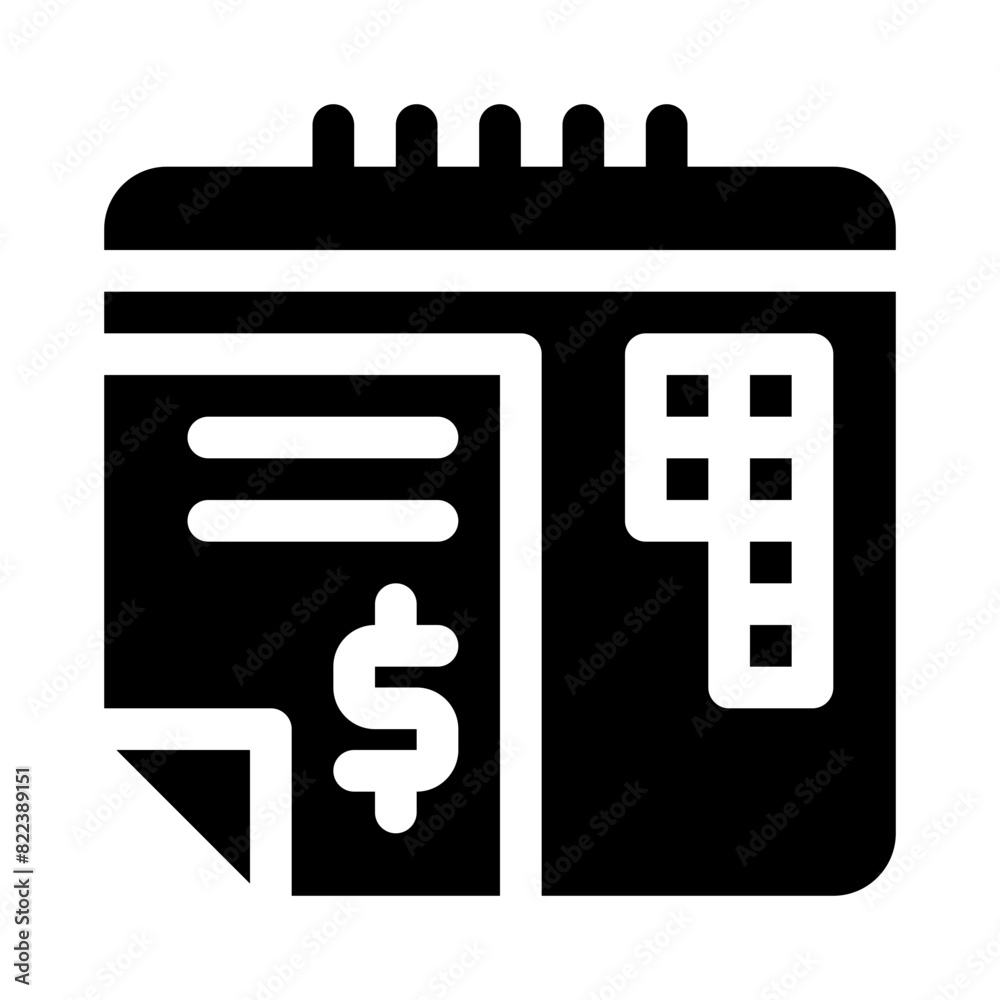 calendar glyph icon