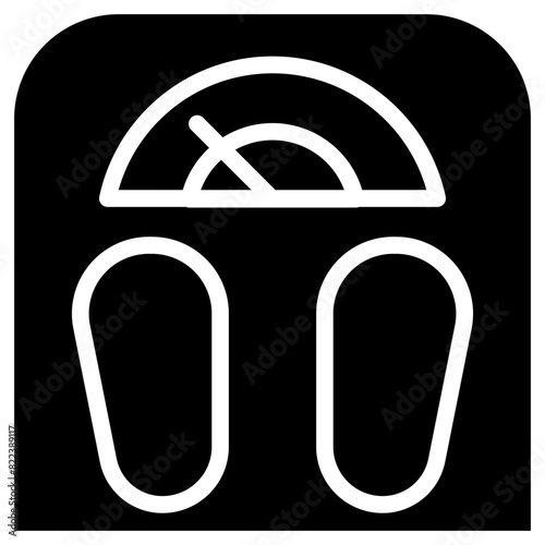 weighing scale solid icon