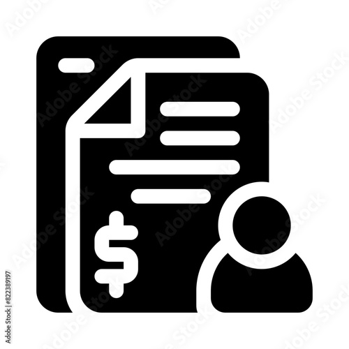 businessman glyph icon