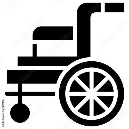 wheel chair solid icon