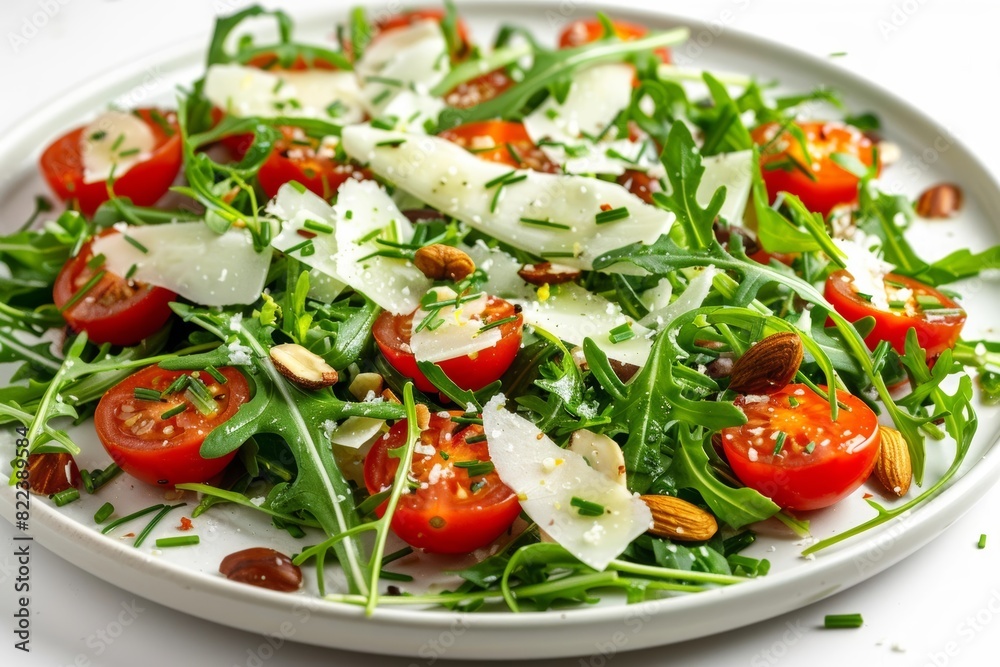 Colorful Arugula and Fennel Salad with Toasted Almonds Colorful Arugula and Fennel Salad with Toasted Almonds