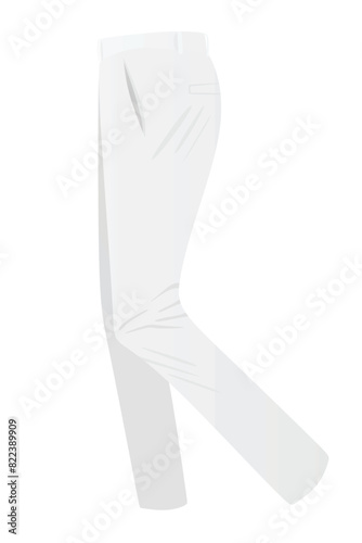 White chino pants. vector illustration