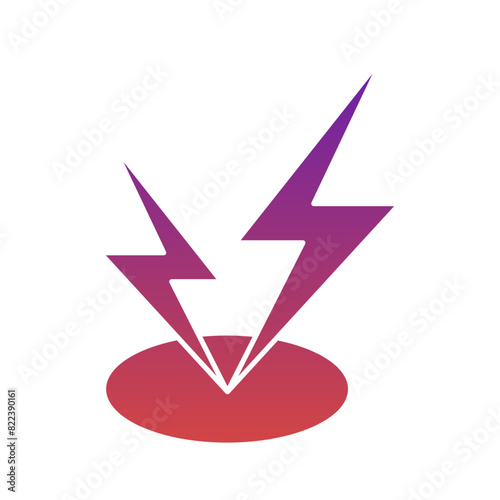 Free Download Electricity Point Gradient Flat - GFXLoad