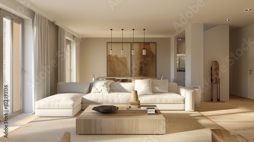 modern living room with sofa