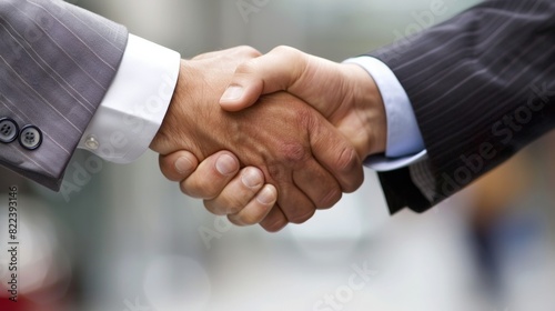 Businessmen Handshake in Formal Attire