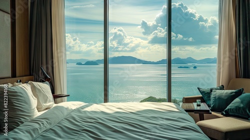 Serene Retreat: Bedroom Oasis Overlooking Majestic Ocean View © pvl0707