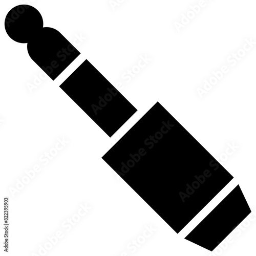 audio jack solid icon