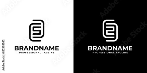 Letters ESE or EZE Monogram Logo, suitable for any business with ESE or EZE initials