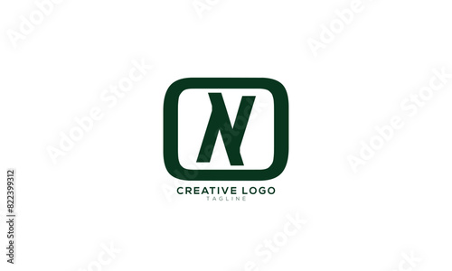 ON NO Abstract initial monogram letter alphabet logo design