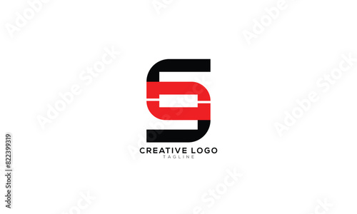 SO OS Abstract initial monogram letter alphabet logo design