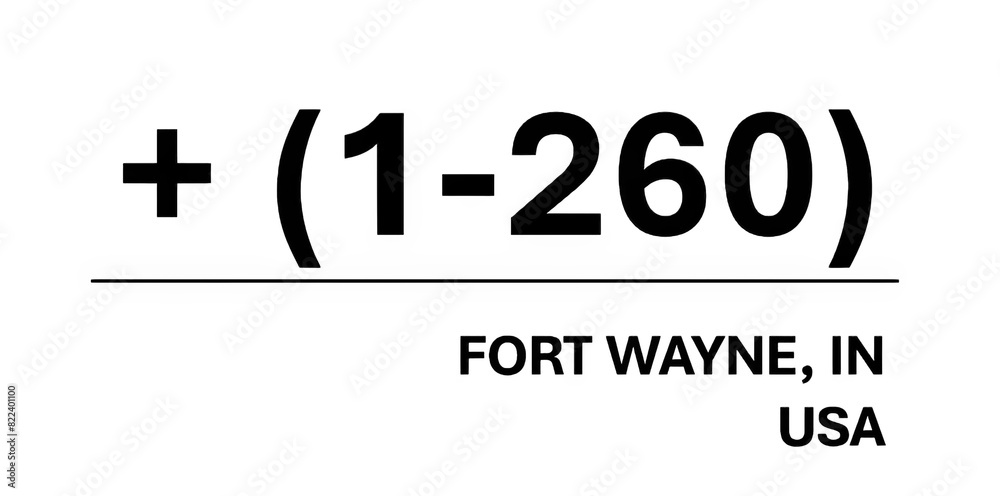 Area Code for FORT WAYNE (1-260) Area Code for FORT WAYNE (1-260)