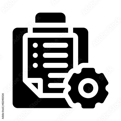 clipboard glyph icon
