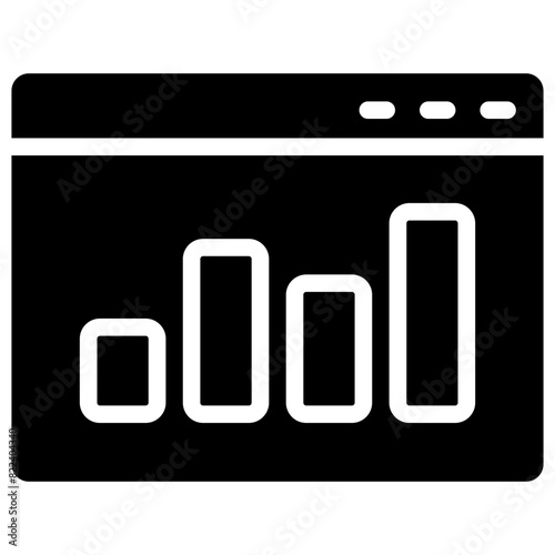 data analytic solid icon