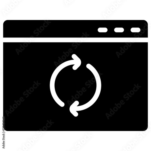 web sync solid icon