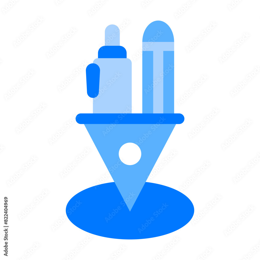 Marker Point Blue Flat Marker Point Blue Flat