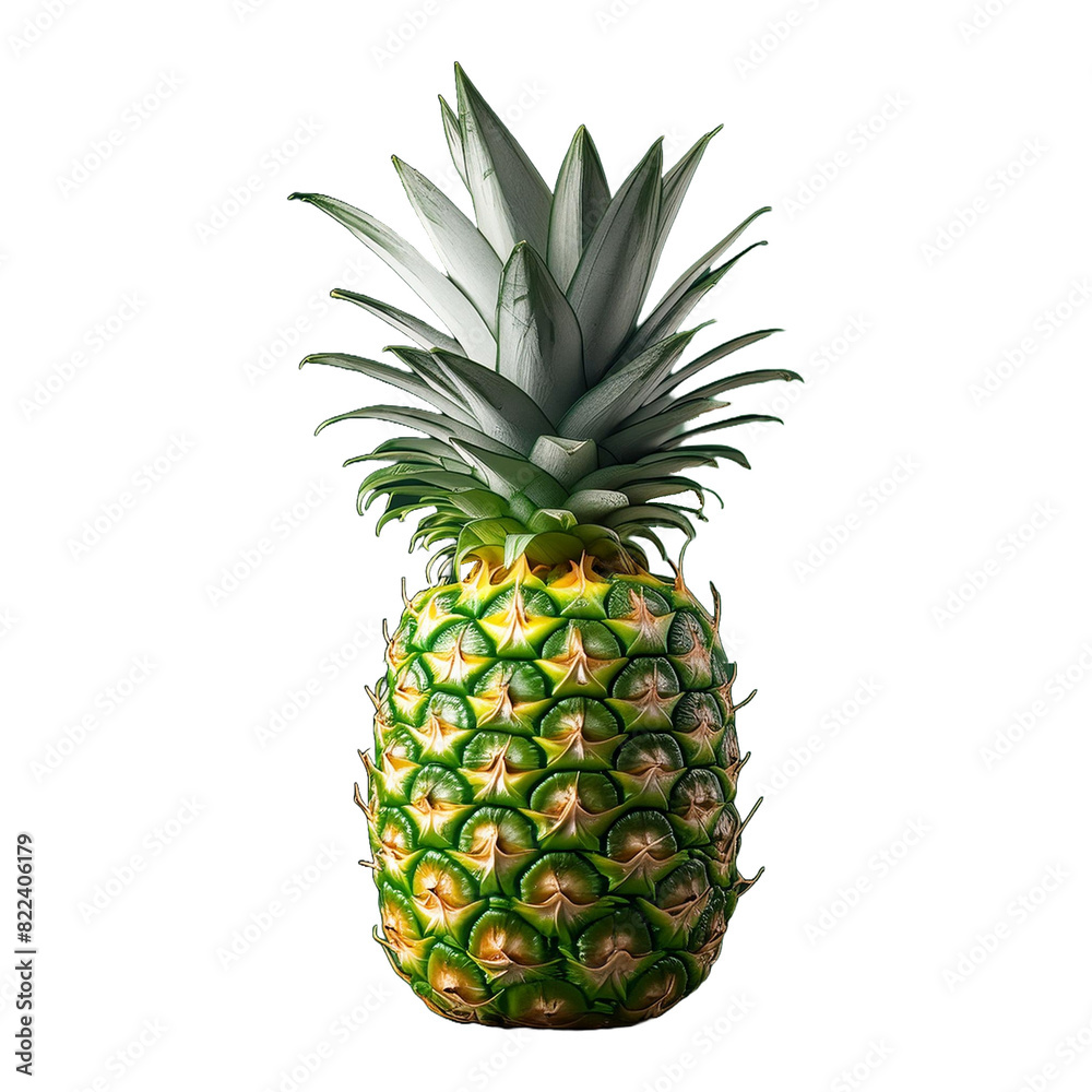 Obraz premium Pineapple isolated on a transparent background