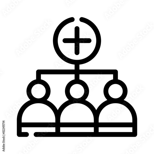 new employee line icon