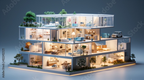 3d render of a beautiful Apartment