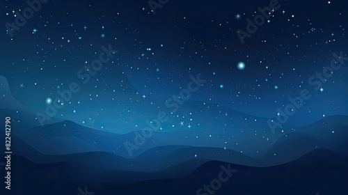 Gradient background resembling a celestial starry sky