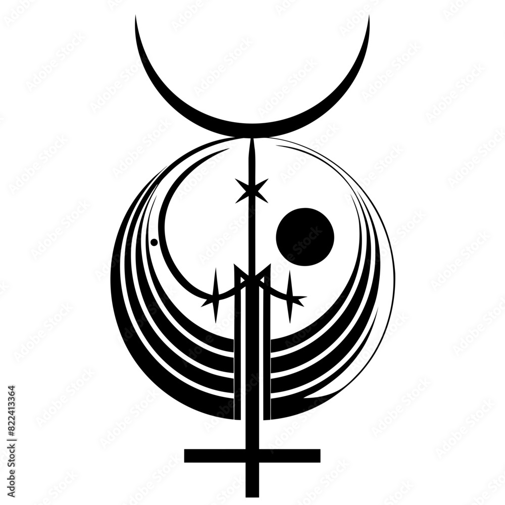 Unleash the Essence of Transformation with the Alchemical Symbol of Mercury - Perfect for Alchemical Art, Mystical Projects, and Astrological Designs Unleash the Essence of Transformation with the Alchemical Symbol of Mercury - Perfect for Alchemical Art, Mystical Projects, and Astrological Designs