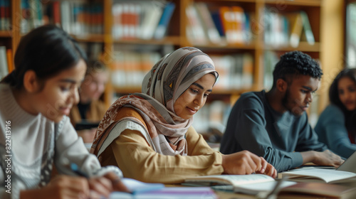 Inclusive Education Concept: Diverse Students Learning Together in an Engaging Classroom Environment