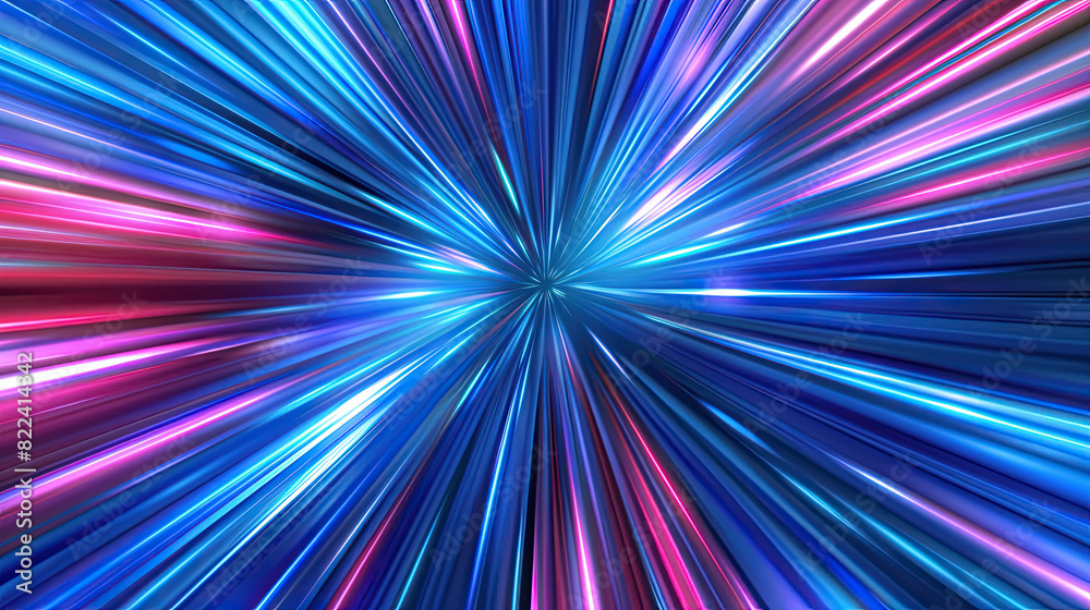 Blue Rays Zoom in Motion Effect, Light Color Trails Blue Rays Zoom in Motion Effect, Light Color Trails