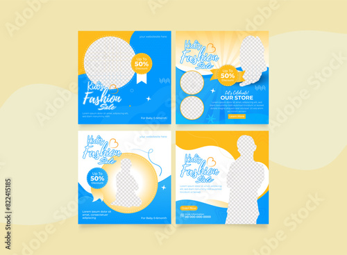 Kids Sell Instagram Carousel Post Design, Instagram Pack Story Template.