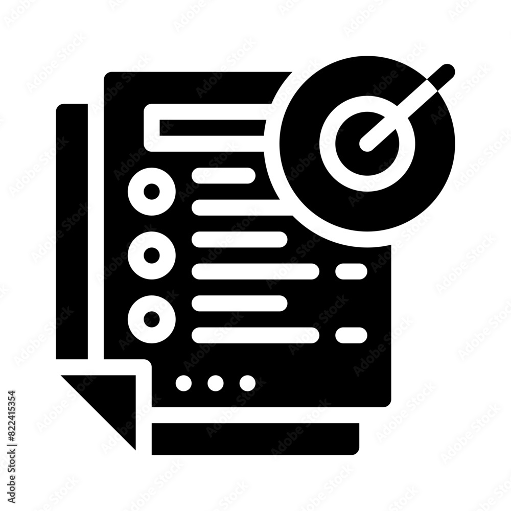 mission glyph icon mission glyph icon